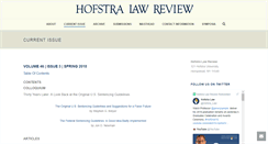 Desktop Screenshot of hofstralawreview.org